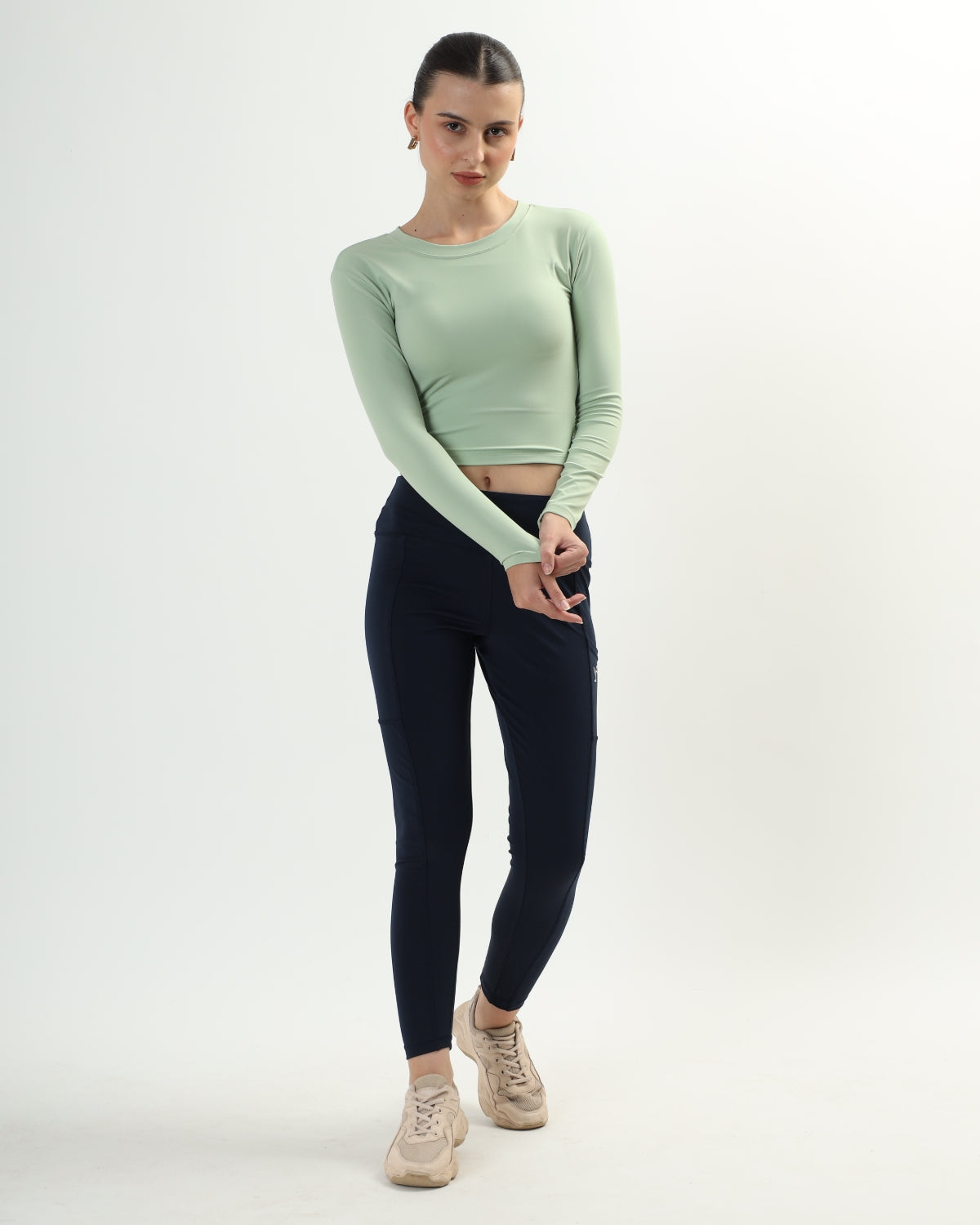 Original Swoosh Padded Knot Blot Flex Top (LGN) |Open Back | Softretch®
