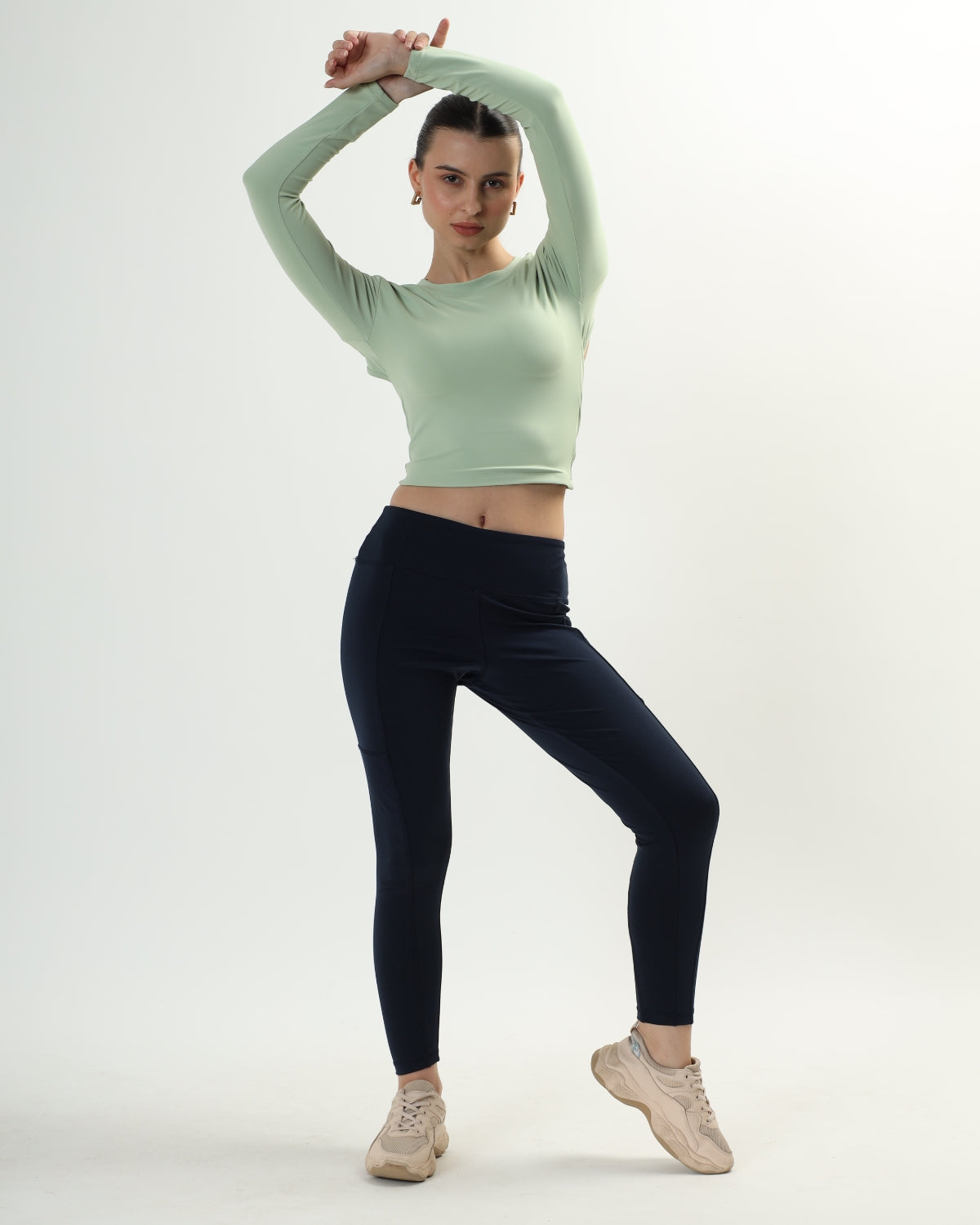 Original Swoosh Padded Knot Blot Flex Top (LGN) |Open Back | Softretch®