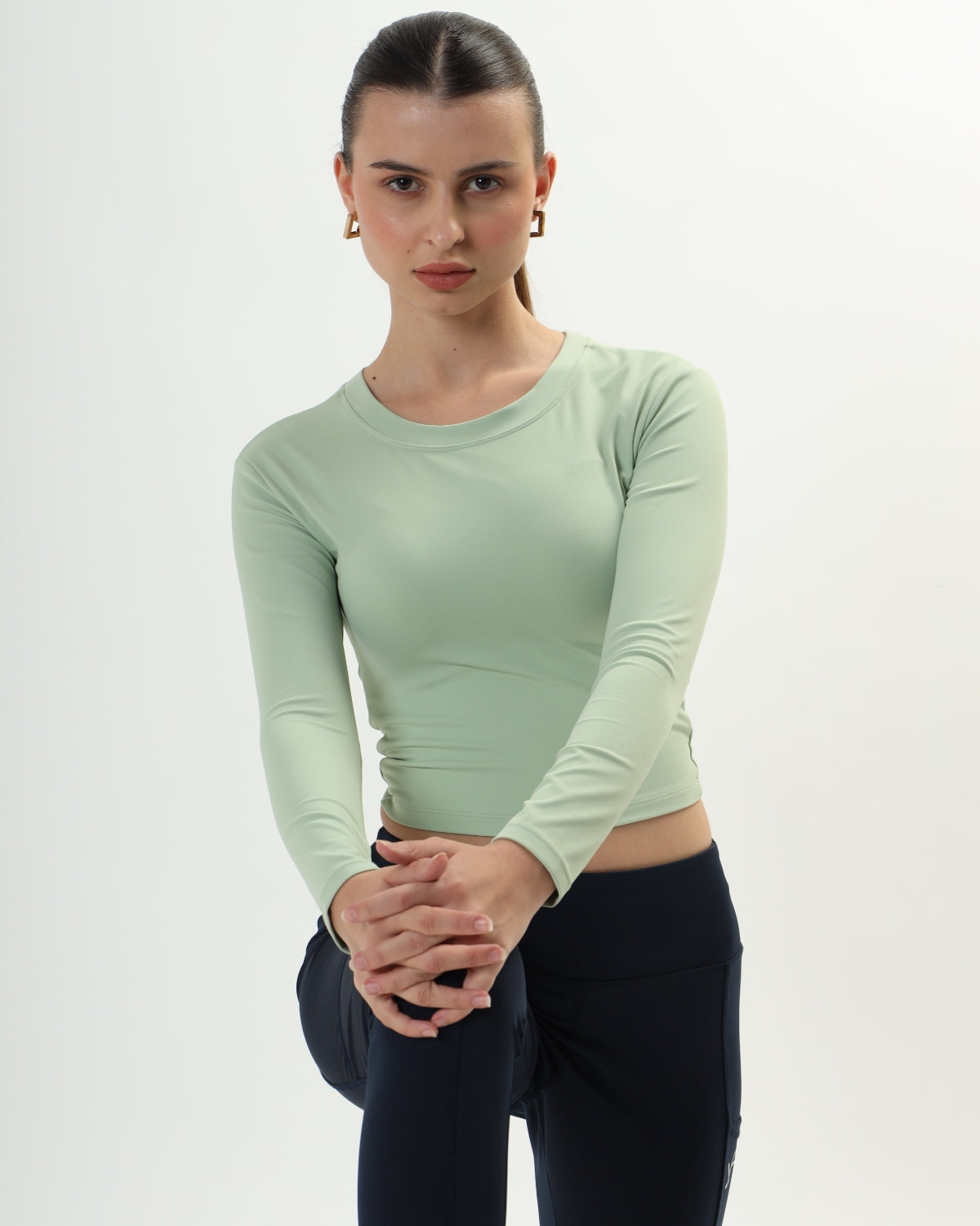 Original Swoosh Padded Knot Blot Flex Top (LGN) |Open Back | Softretch®