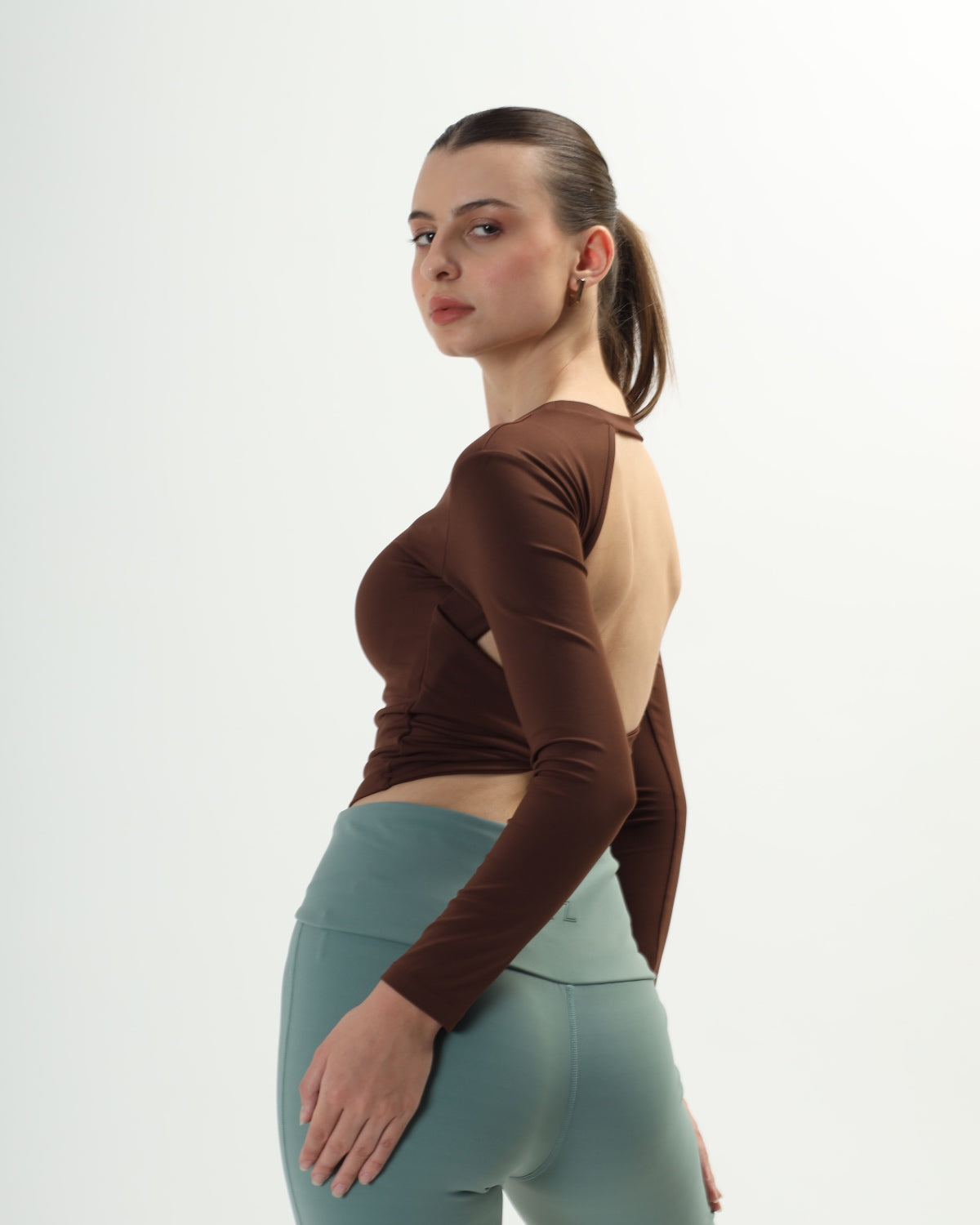 Original Swoosh Padded Knot Blot Flex Top (BR) | Open Back | Softretch®