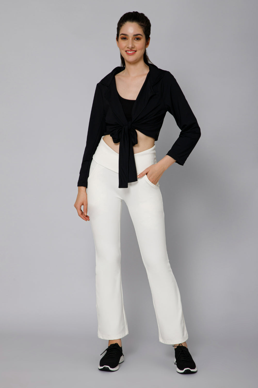 Swoosh Boot Cut Flair Pants (NV) | Original Softretch®