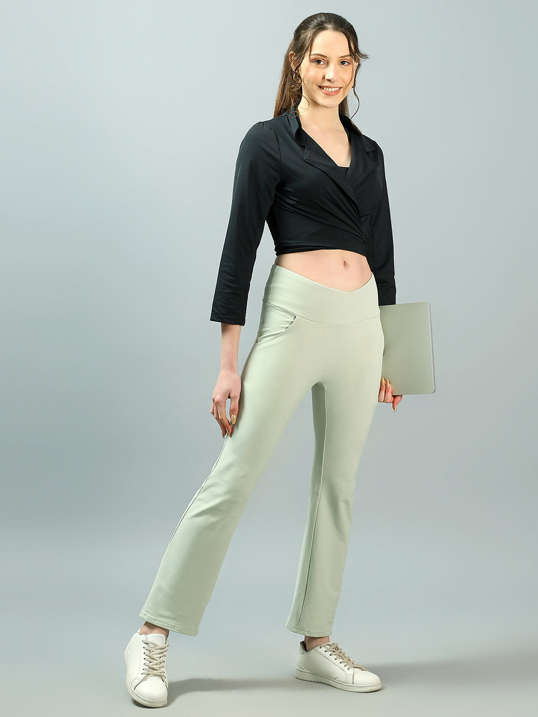 Swoosh Boot Cut Flair Pants (NV) | Original Softretch®