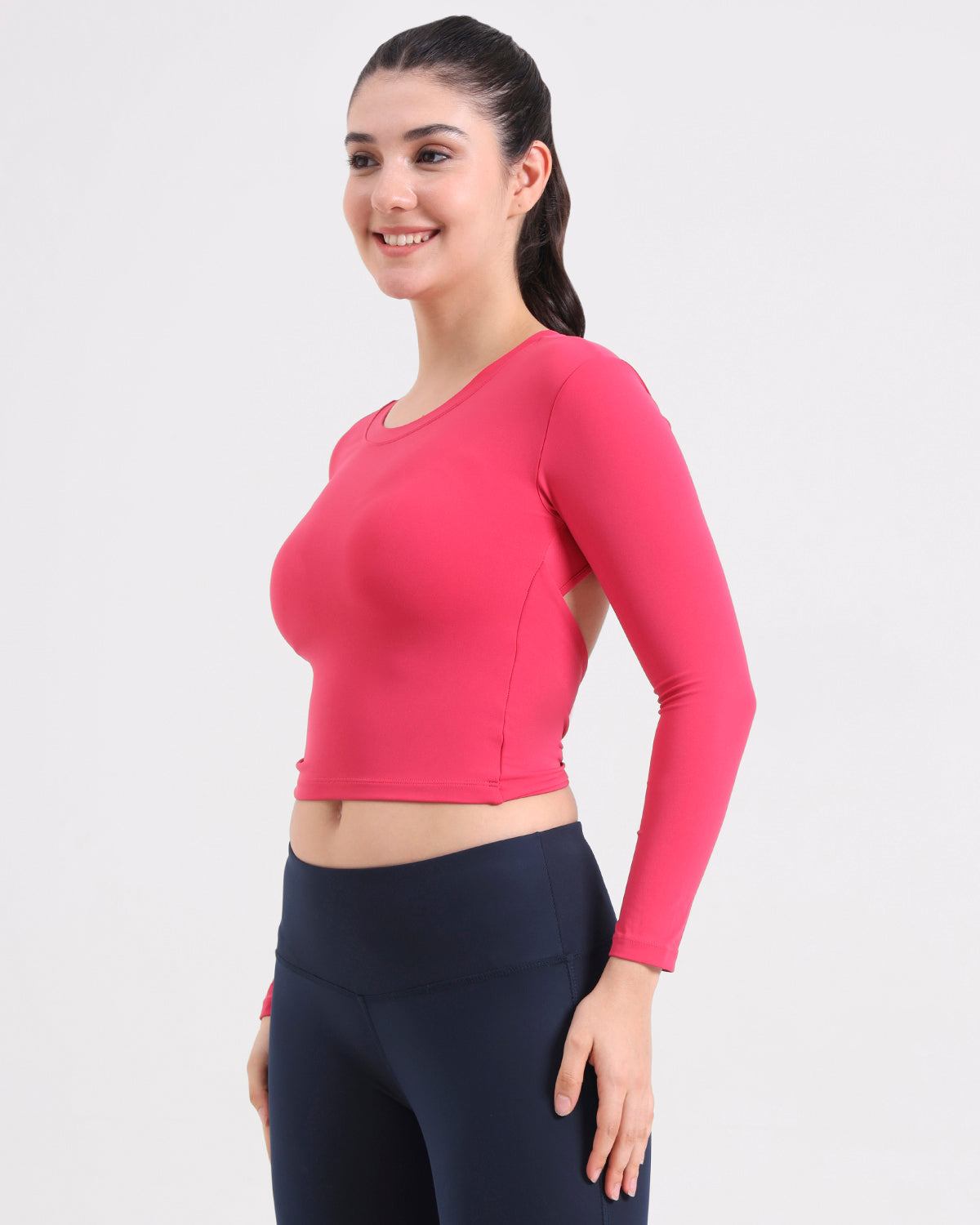 Original Swoosh Padded Knot Blot Flex Top (P) | Open Back | Softretch®