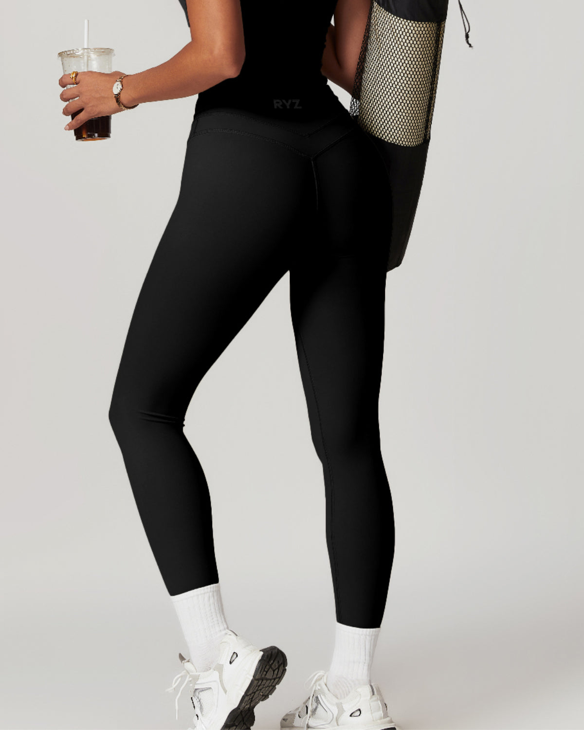 Core Sculpt Fit Leggings | No Front Seam | High Waist Sculpting | Softretch® (Black)