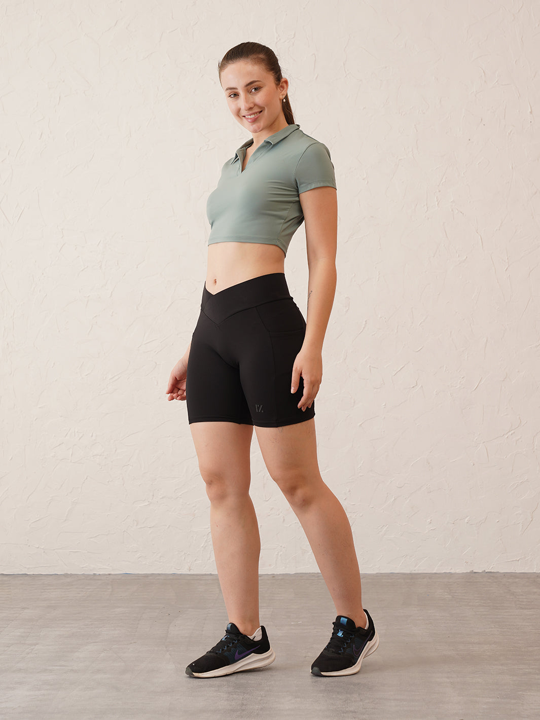 CORE Collar Crop Polo Top | Original Softretch®