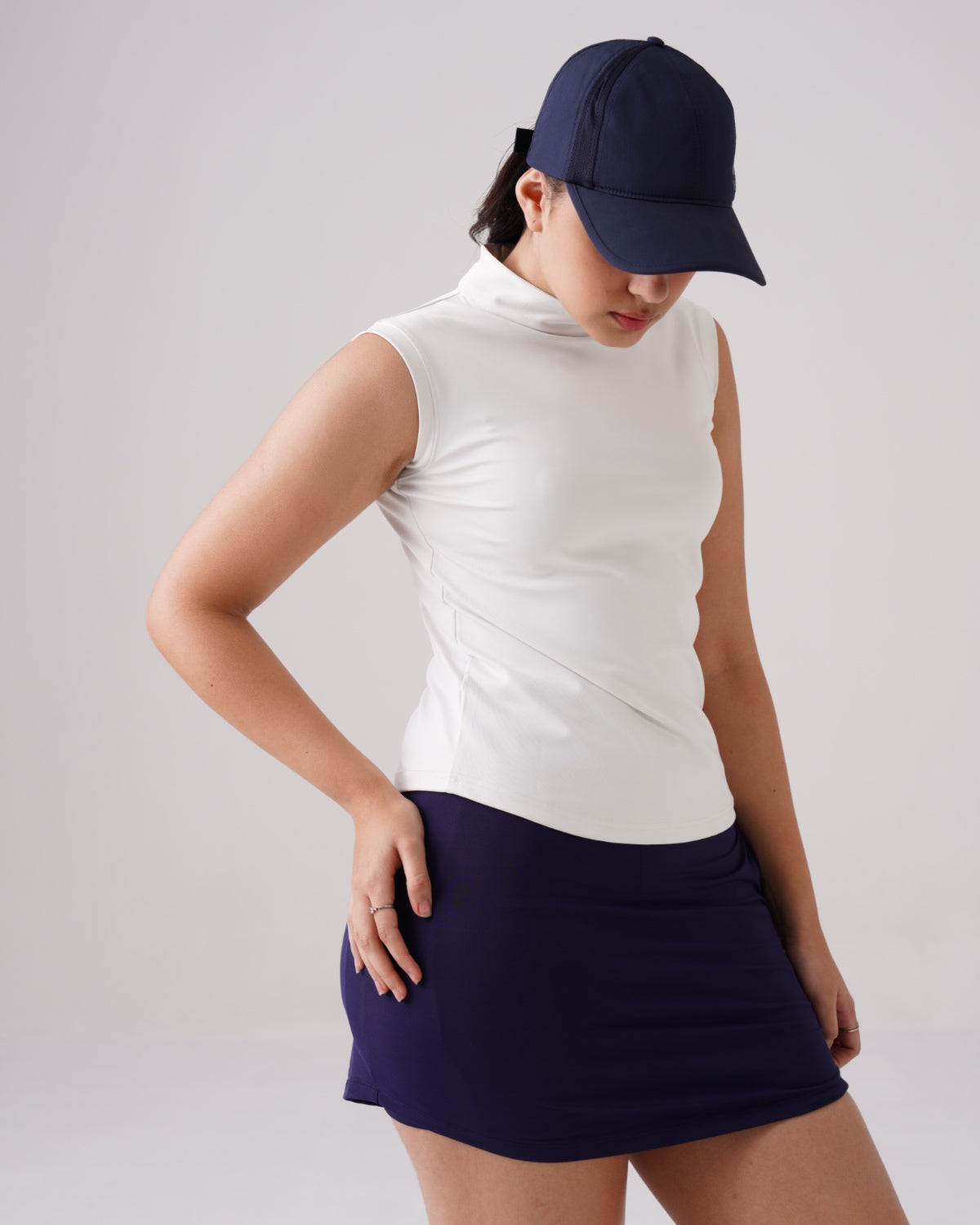 Softretch High-Neck Core Tank (W) | Original Softretch®