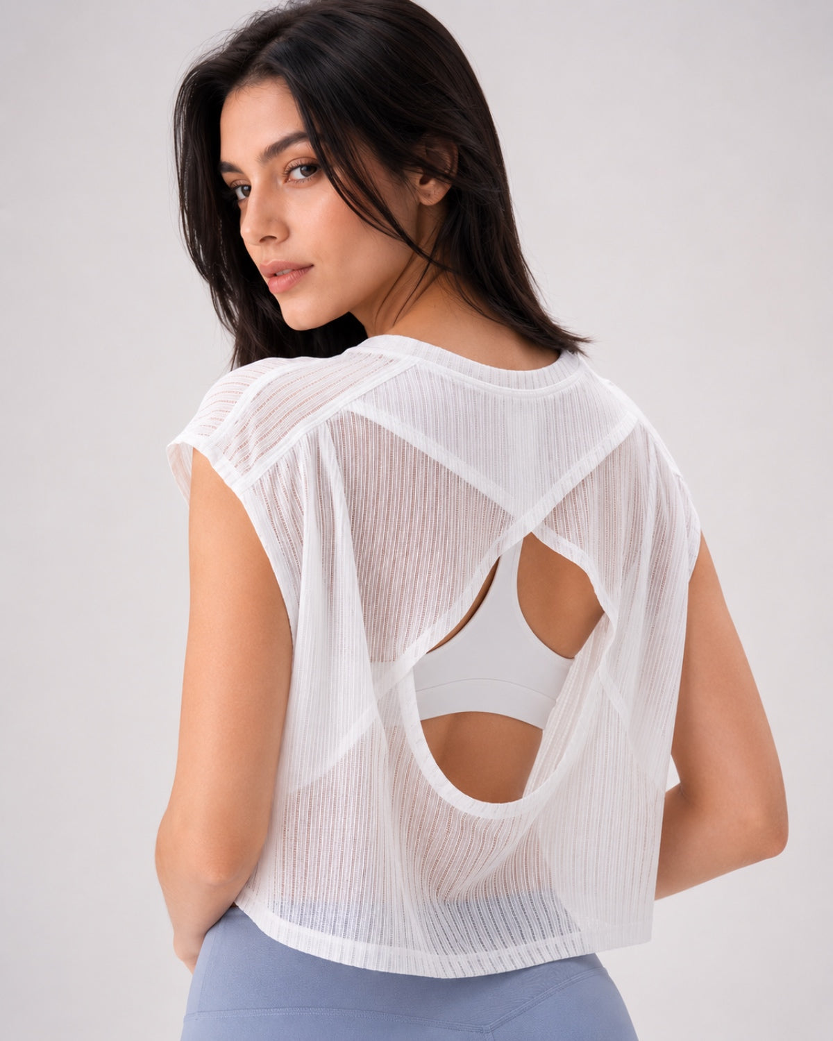 Core Flow Drape-Over Top (White)