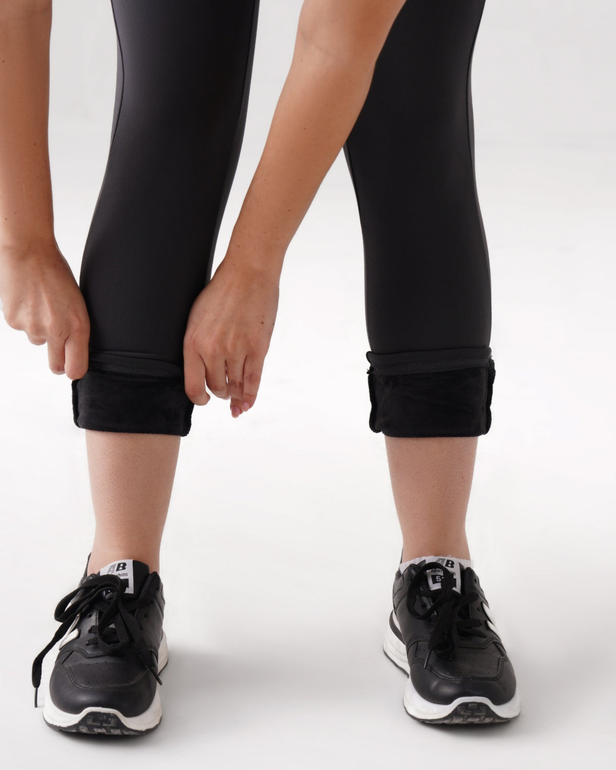 Original Warm-strech Leggings with Pockets | Furry Warmth (G)