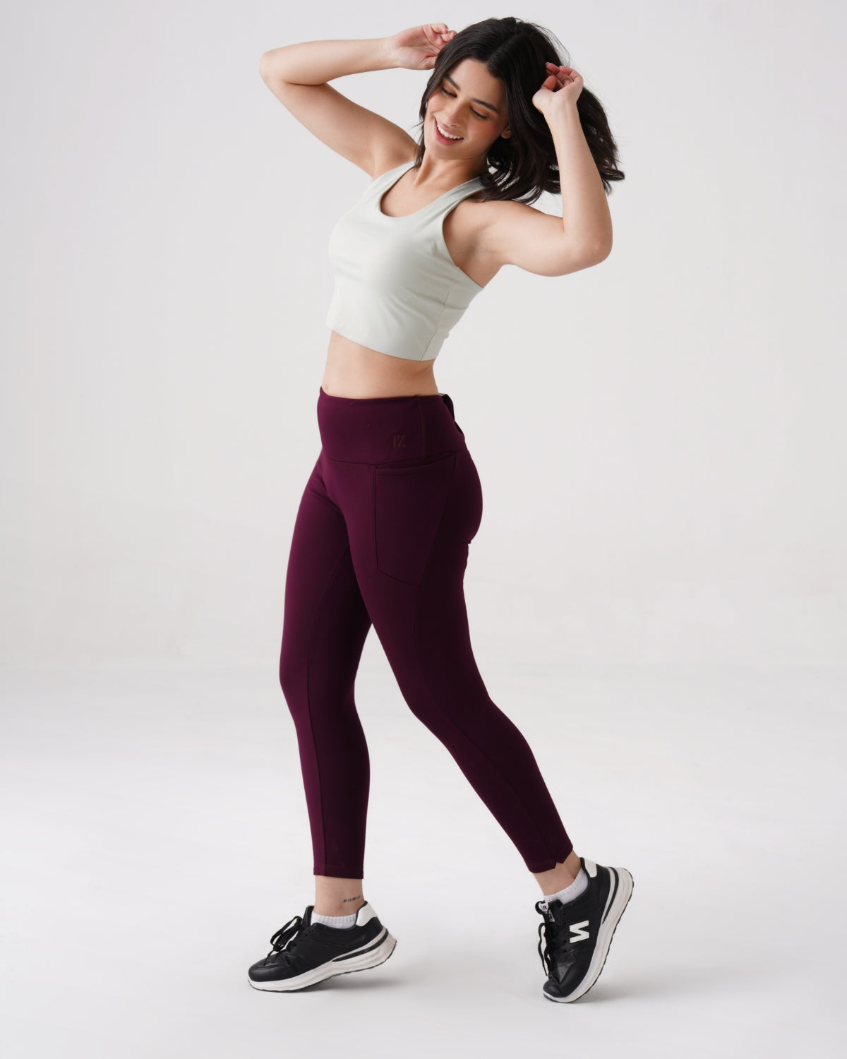 Original Warm-strech Leggings with Pockets | Furry Warmth (WN)