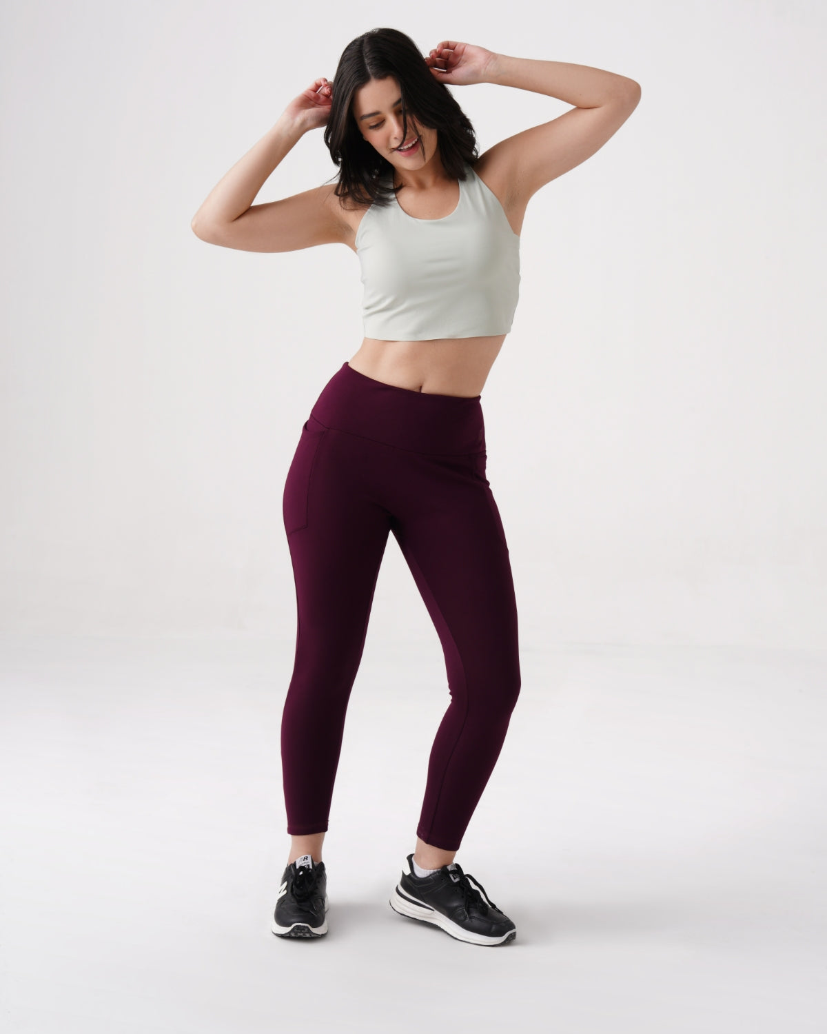 Original Warm-strech Leggings with Pockets | Furry Warmth (WN)
