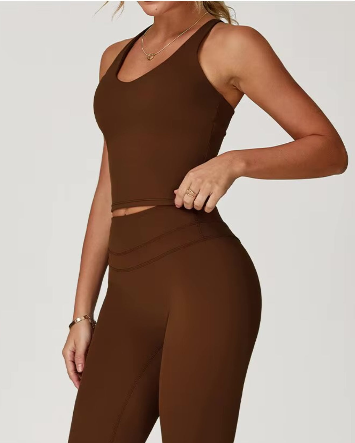 Core Sculpt Fit Tank | Adjustable Cross-Back | Removable Pads | Softretch®