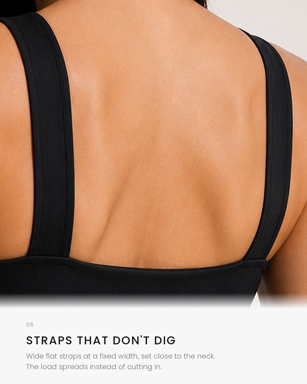 Sculpt Cross-Hem Support Bra Top (Black)