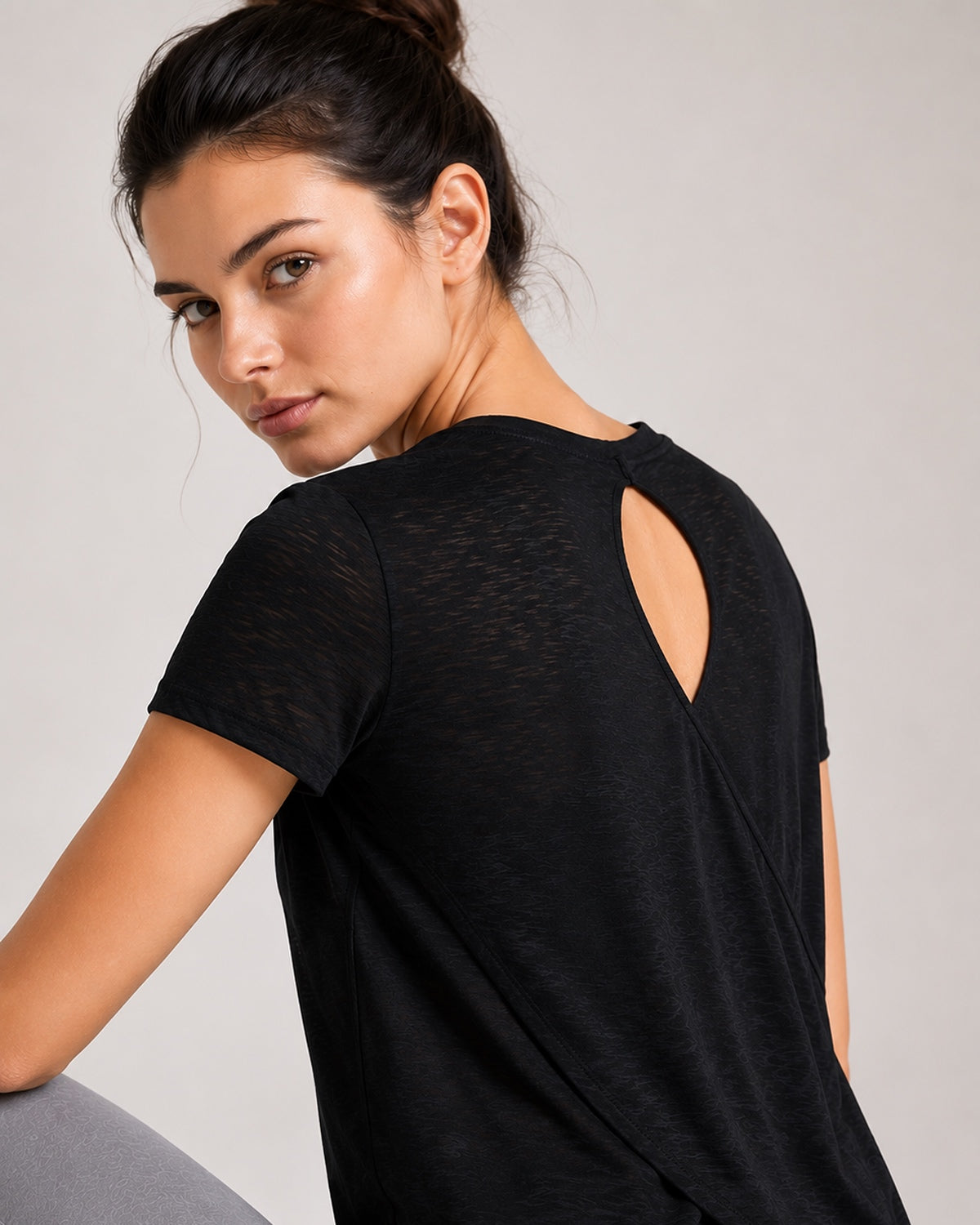 Softretch Cross-Flow Breeze Tee (Black)