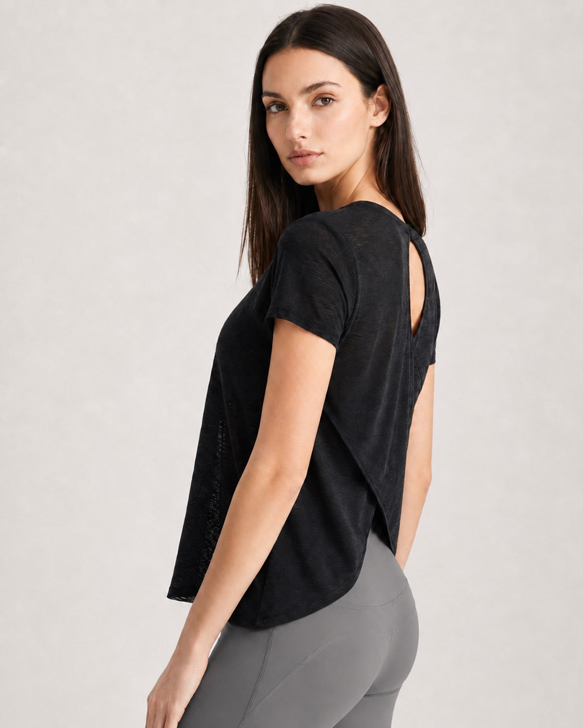 Softretch Cross-Flow Breeze Tee (Black)