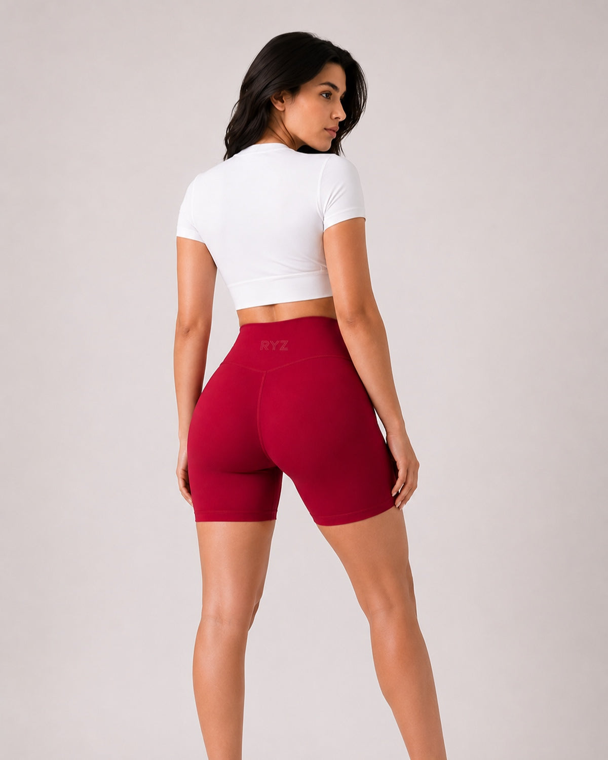Core Sculpt Biker Shorts (Red)