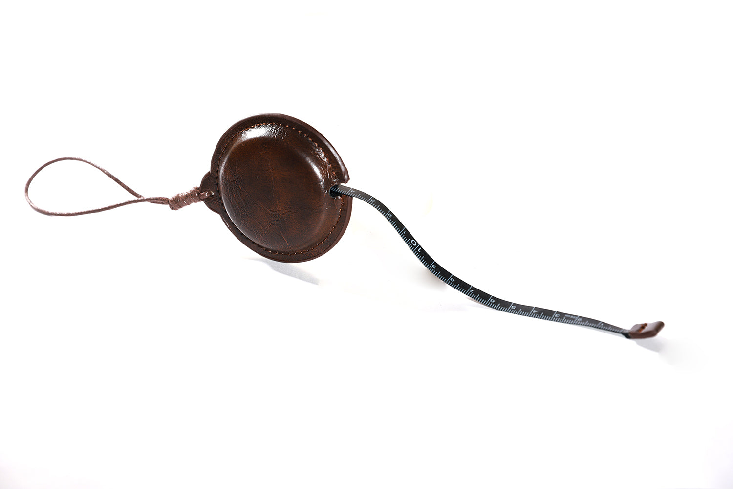 Premium Leather Coated Measuring Tape for Body Measurements – Auto Lock, Retractable, 150 cm / 60 (BROWN)