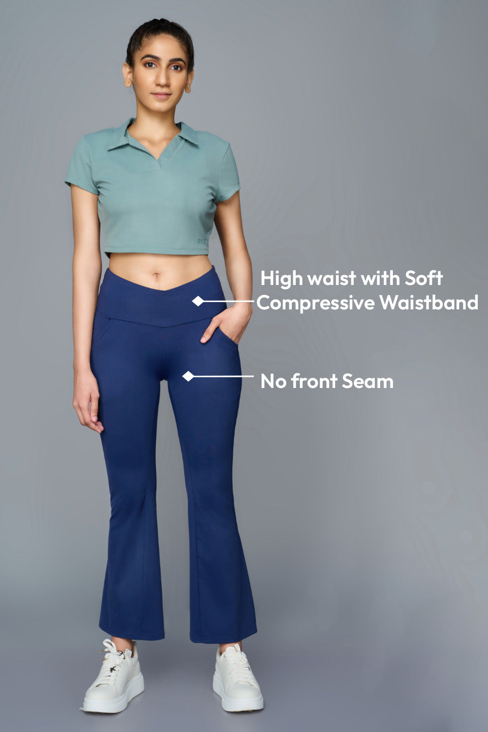 Swoosh Boot Cut Flair Pants (NV) | Original Softretch®