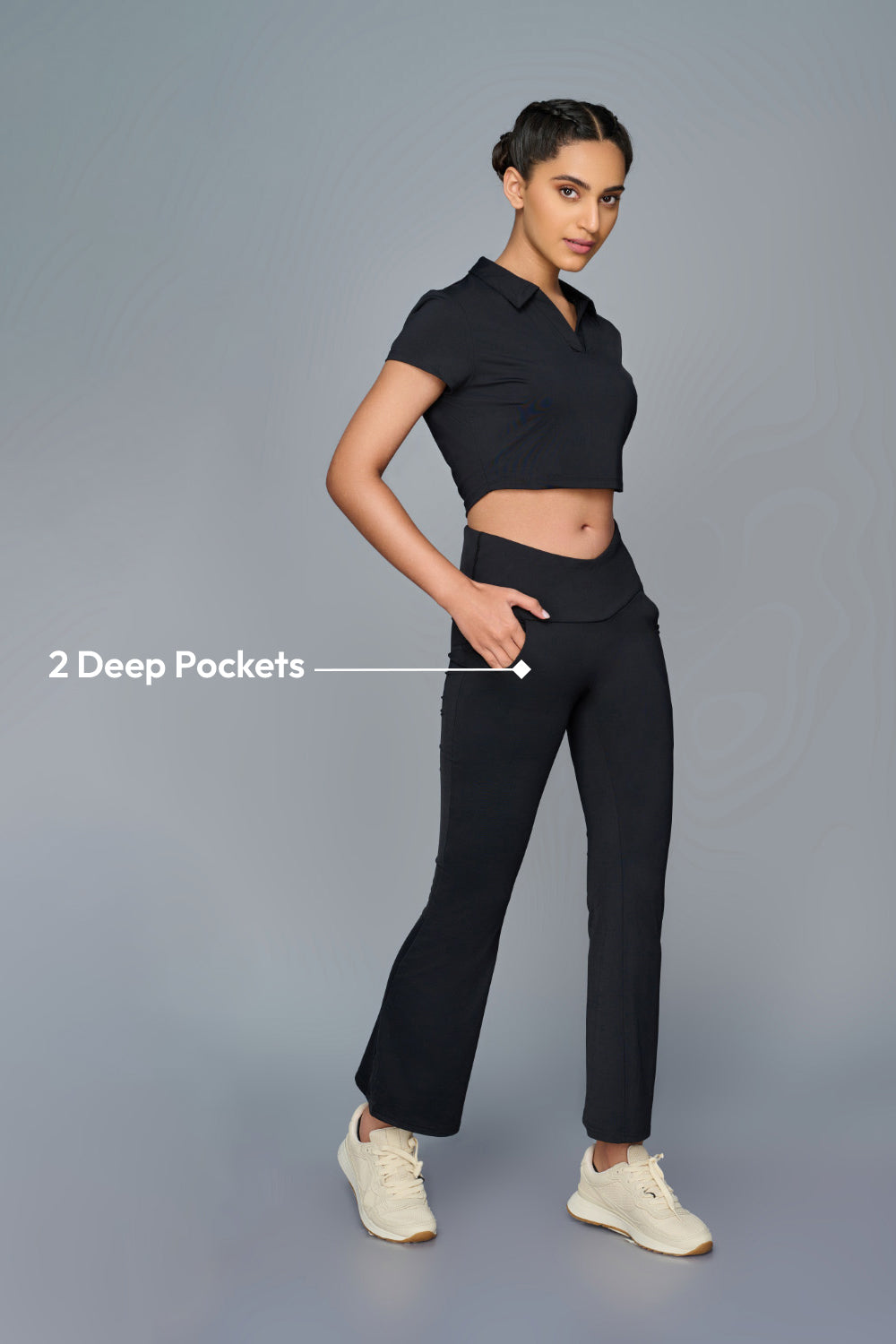 Swoosh Boot Cut Flair Pants (NV) | Original Softretch®