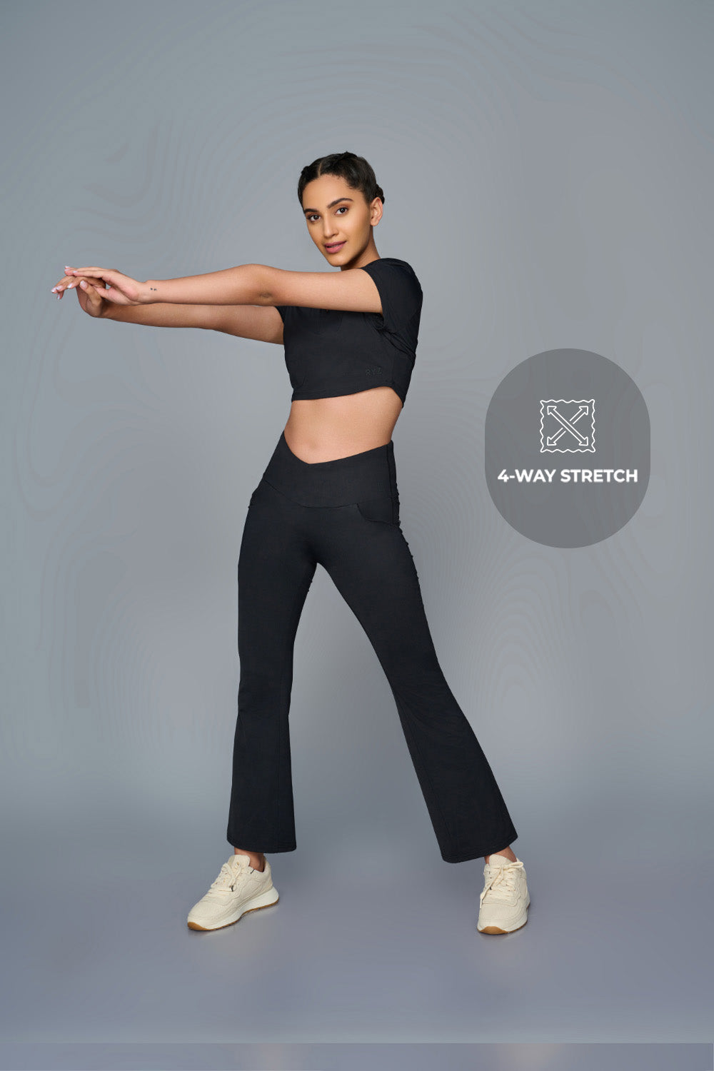 Swoosh Boot Cut Flair Pants (NV) | Original Softretch®