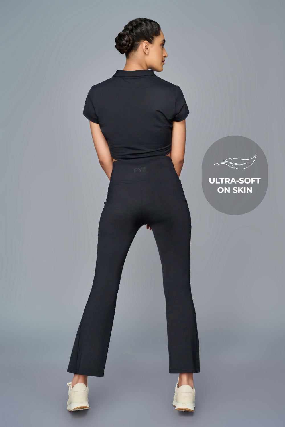 Swoosh Boot Cut Flair Pants (NV) | Original Softretch®