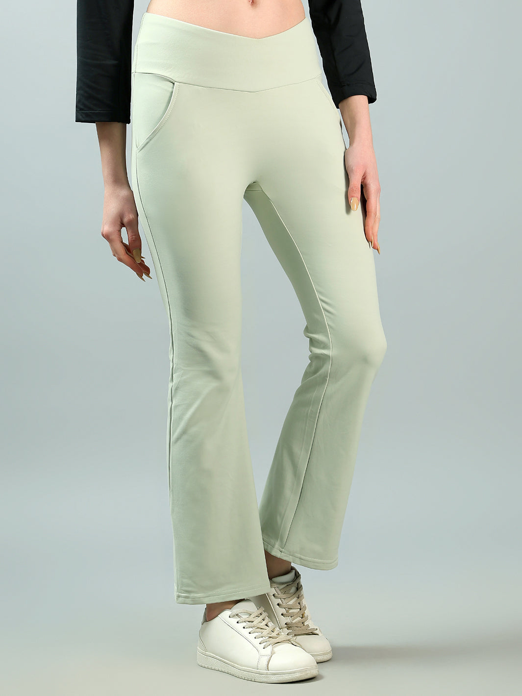 Swoosh Boot Cut Flair Pants (NV) | Original Softretch®