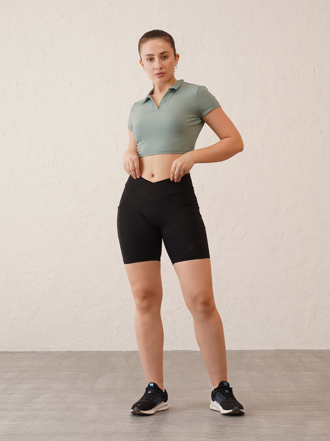 CORE Collar Crop  Polo Top | Original Softretch®