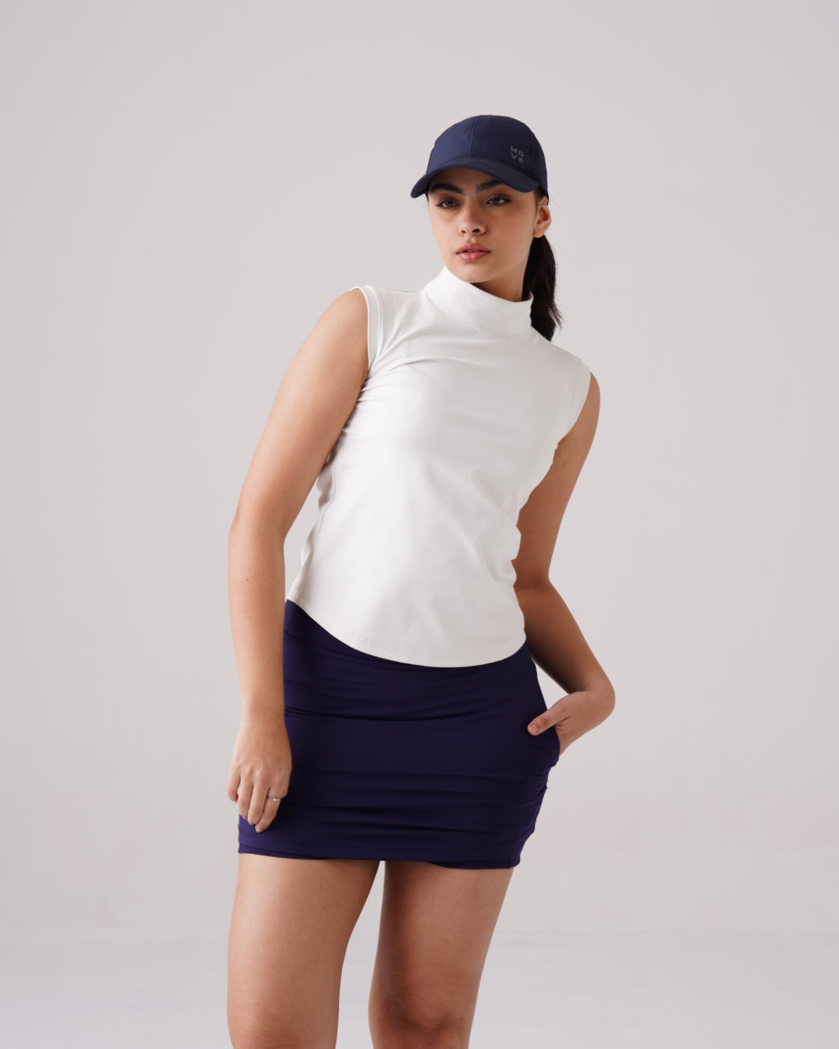 Softretch High-Neck Core Tank (W) | Original Softretch®