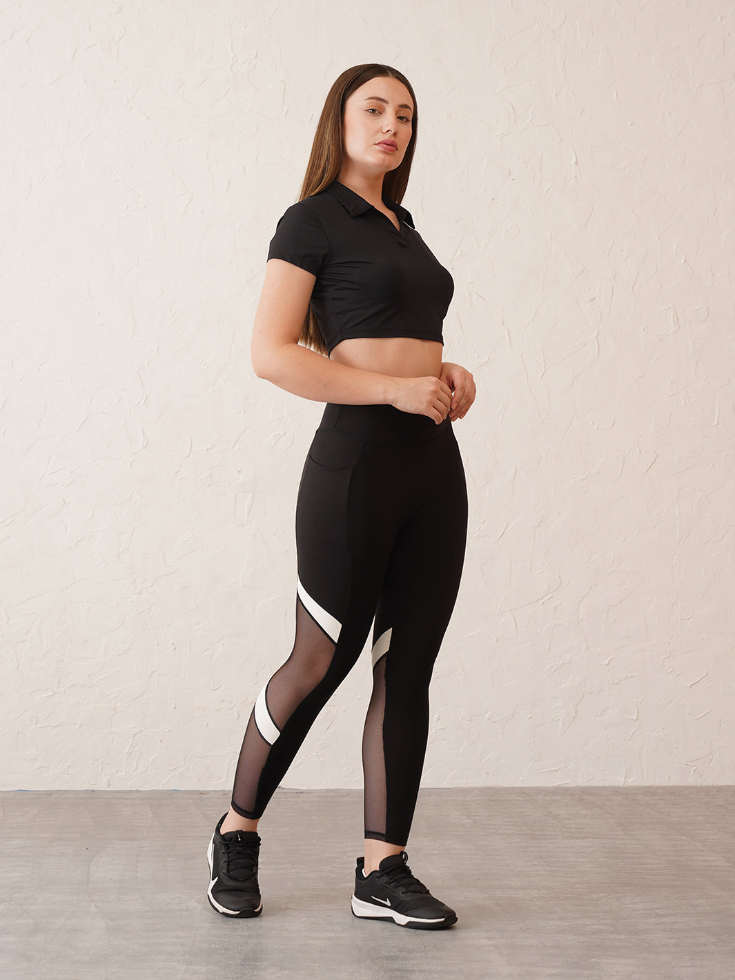 CORE Collar Crop  Polo Top | Original Softretch®