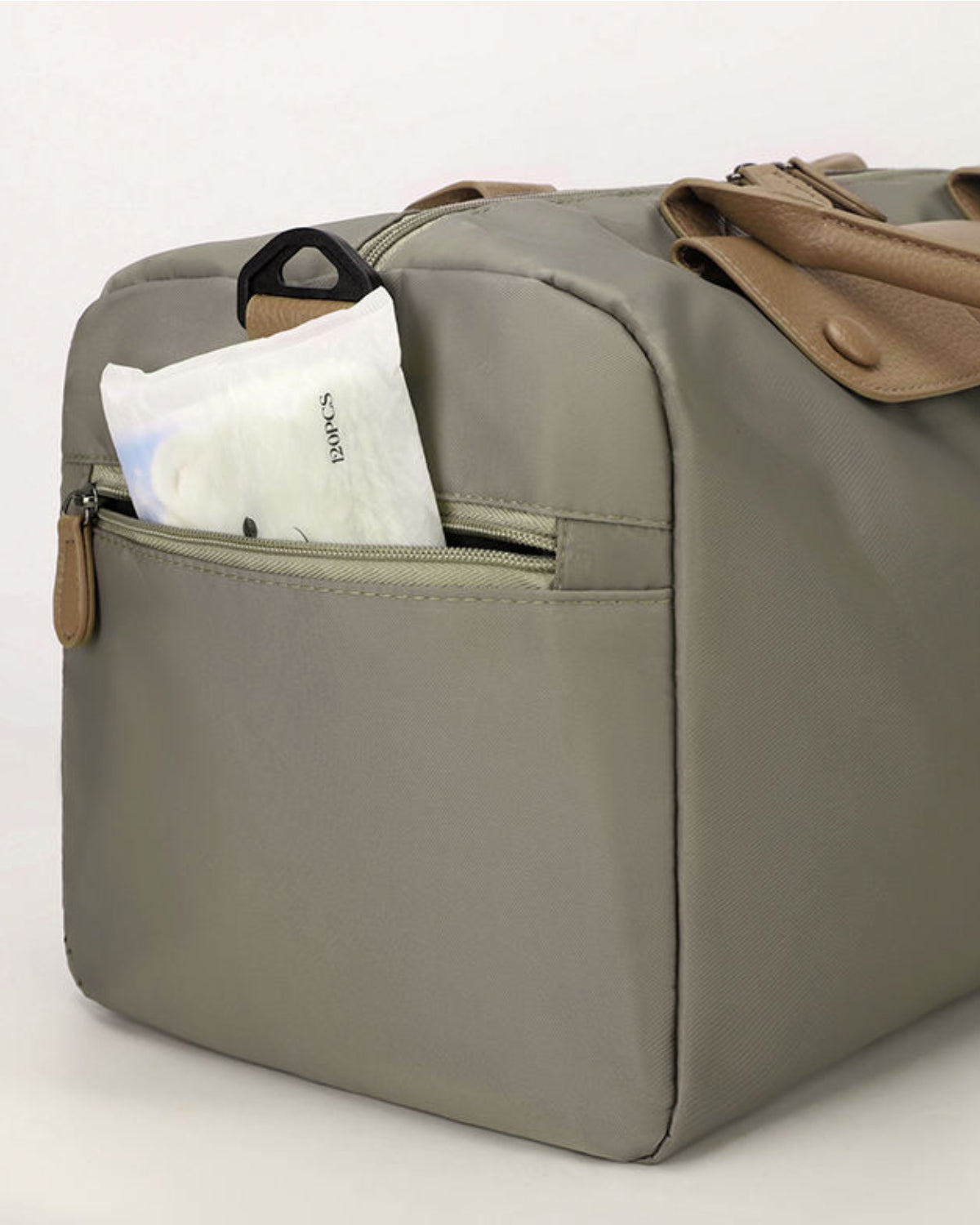 RYZ Active Bag - Carry All | Leather Series (BR)  | Premium Gym Bag | Luxury Travel Duffle