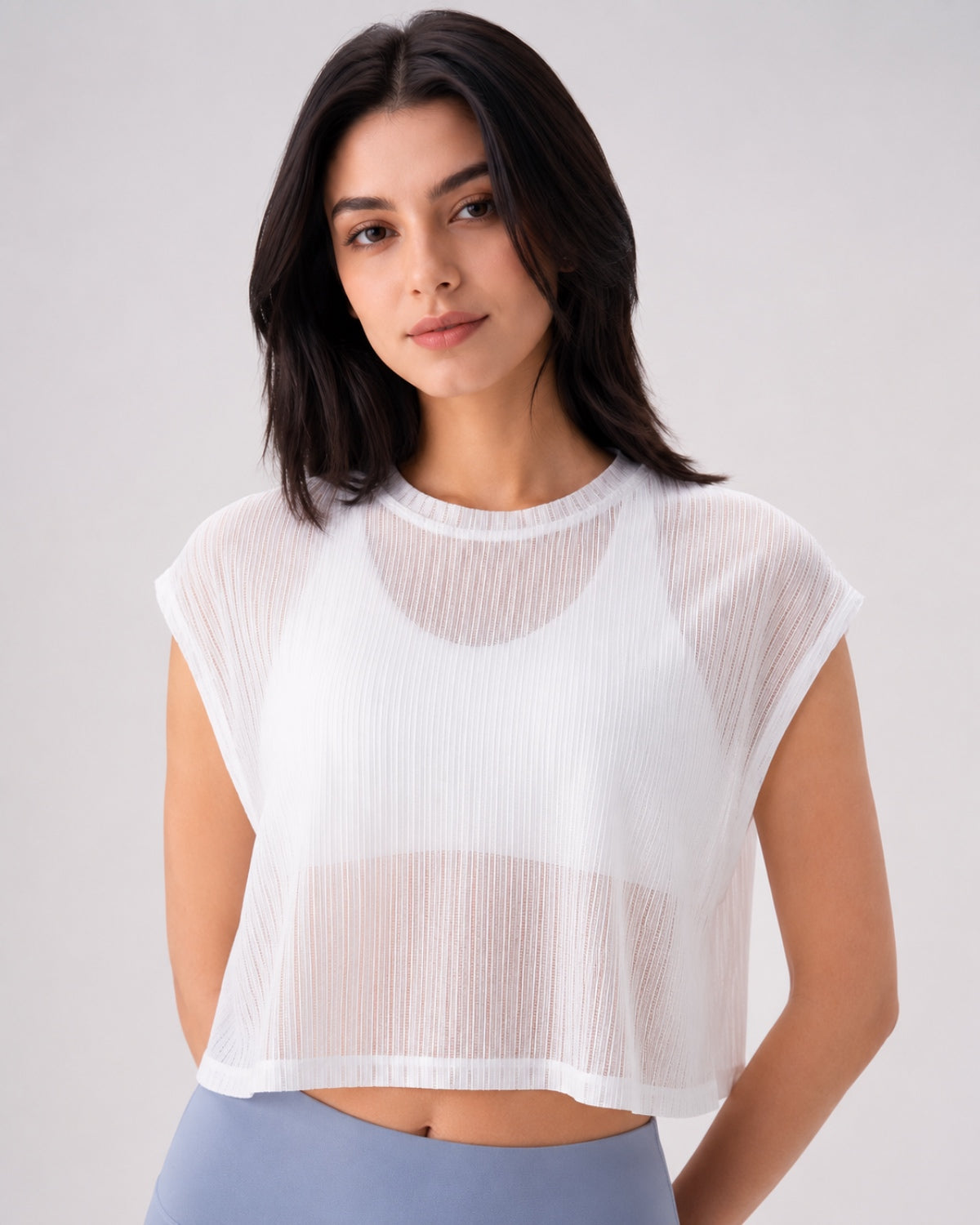 Core Flow Drape-Over Top (White)