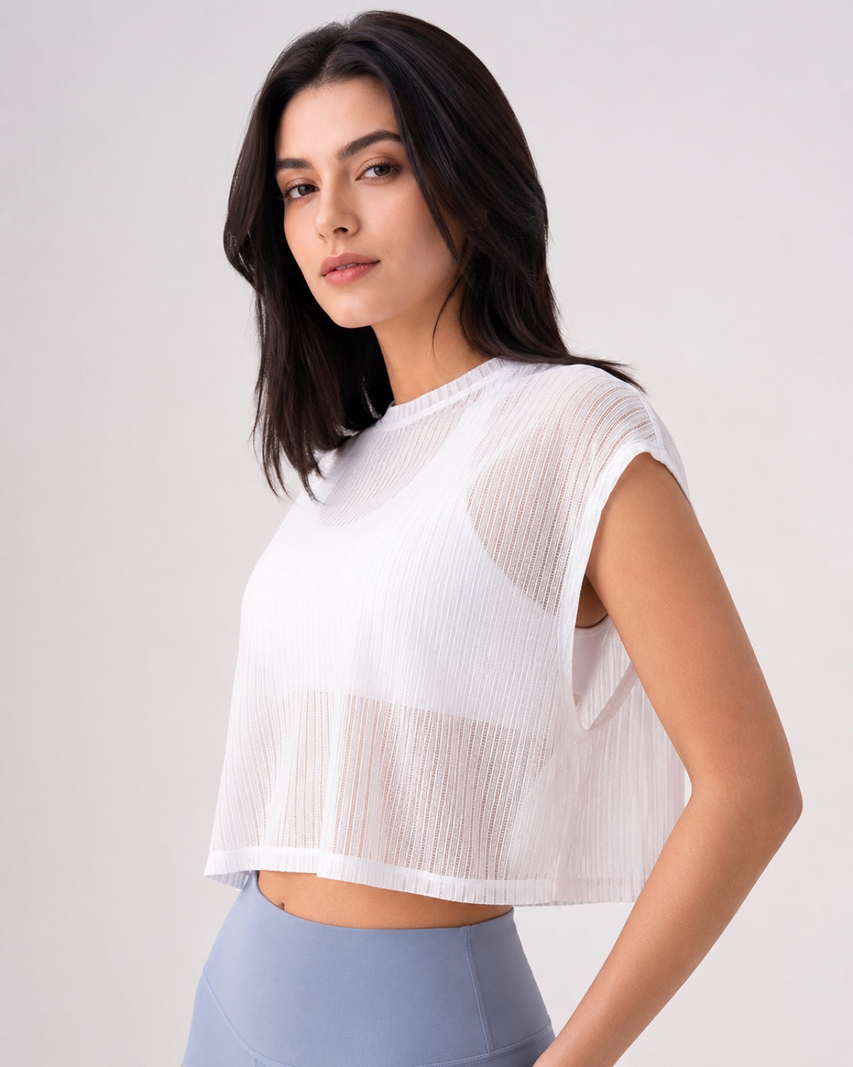 Core Flow Drape-Over Top (White)