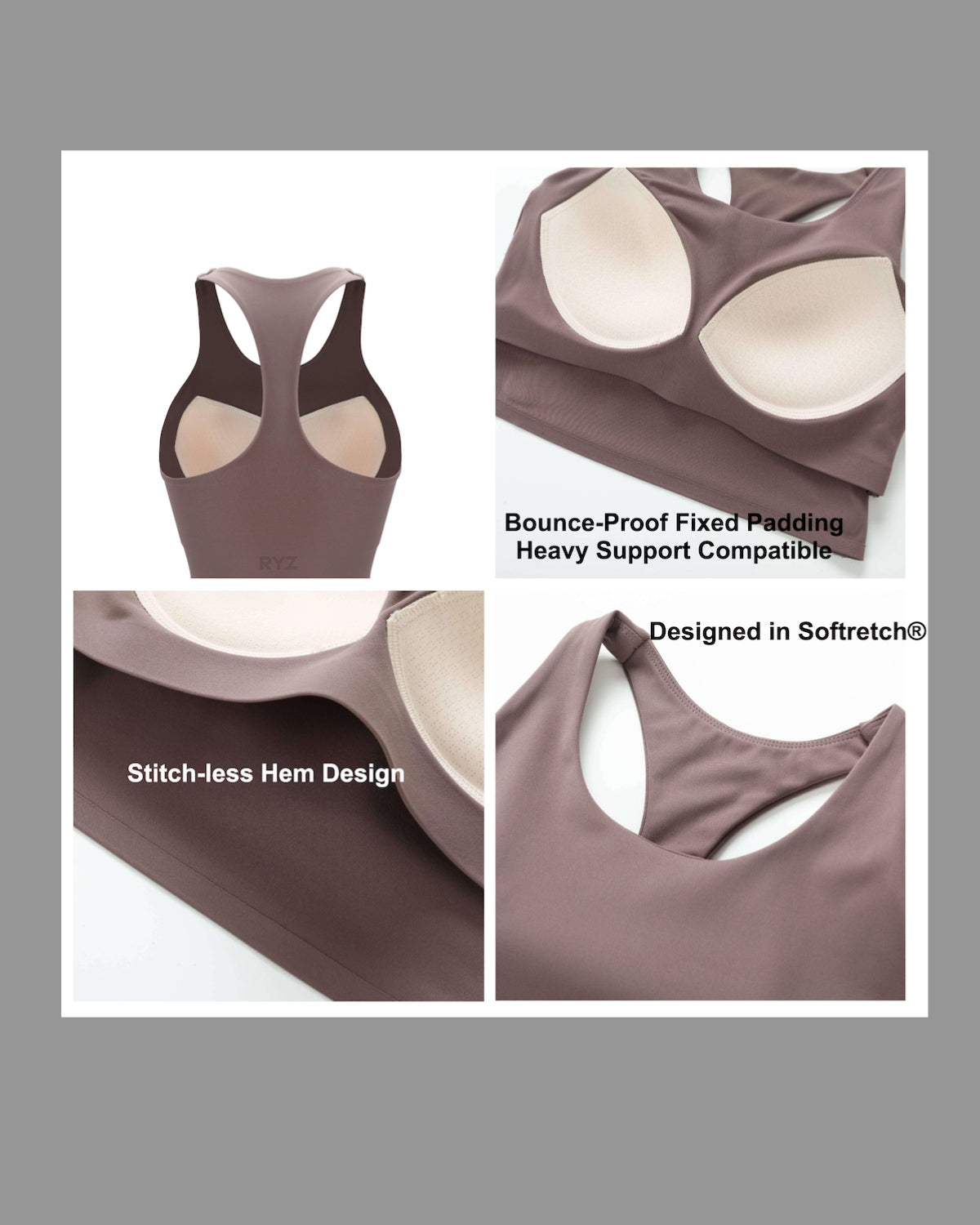 Swoosh Sports Bra Vest | Original Softretch® bralette | Yoga Top