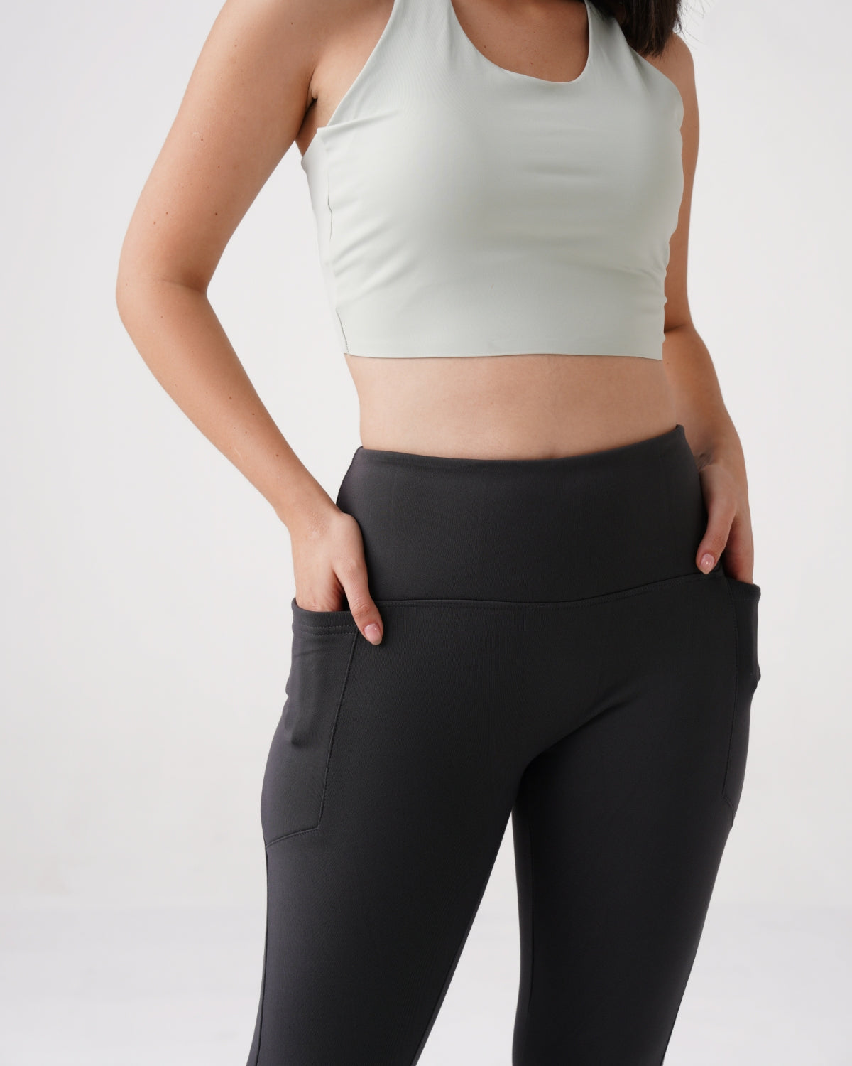 Original Warm-strech Leggings with Pockets | Furry Warmth (G)