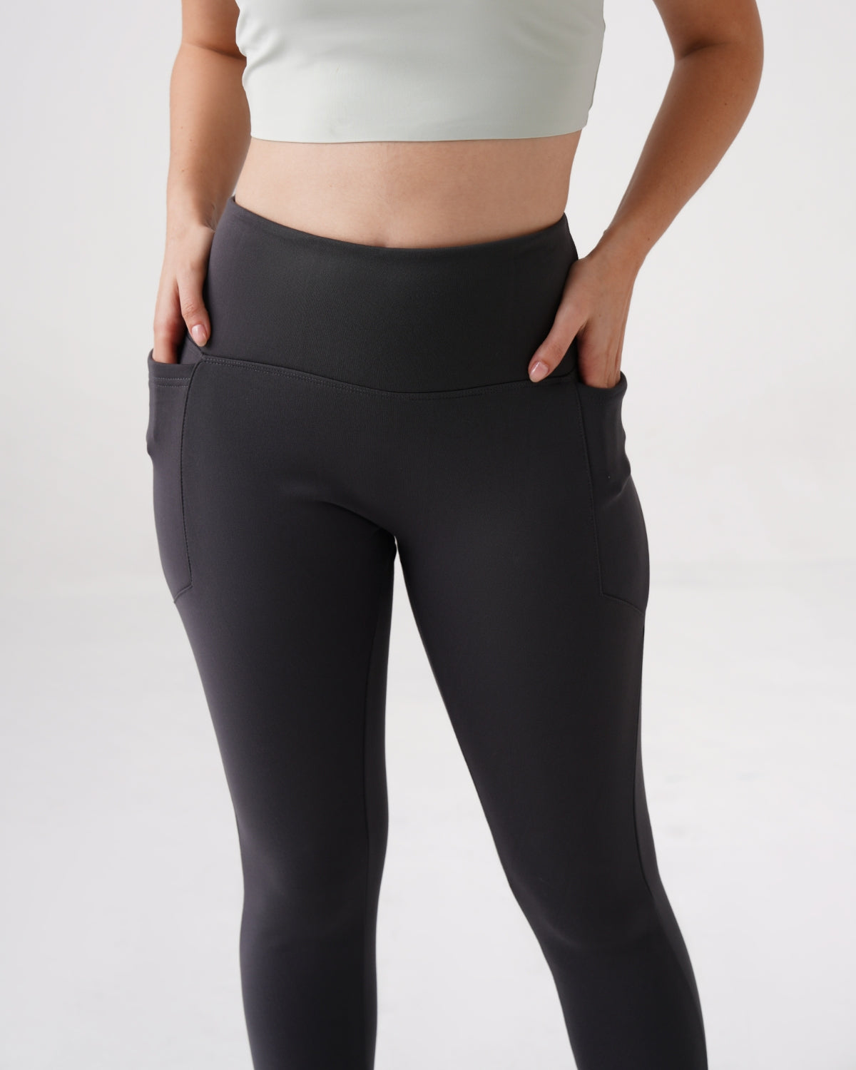 Original Warm-strech Leggings with Pockets | Furry Warmth (G)