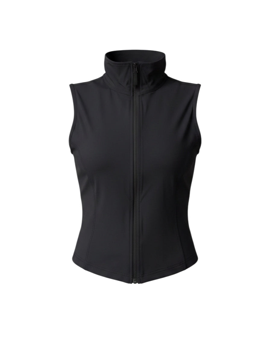 Original Core Sleeveless Zip Jacket Gilet, Black | RYZ