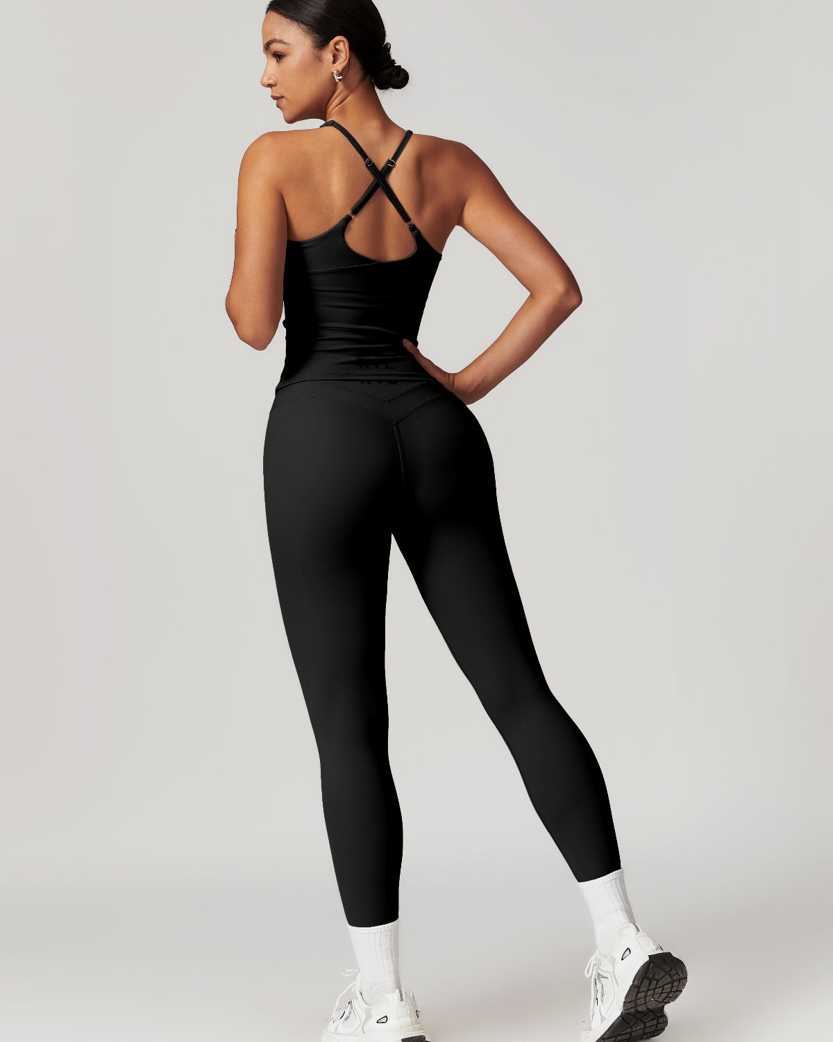 Core Sculpt Fit Leggings | No Front Seam | High Waist Sculpting | Softretch® (Black)