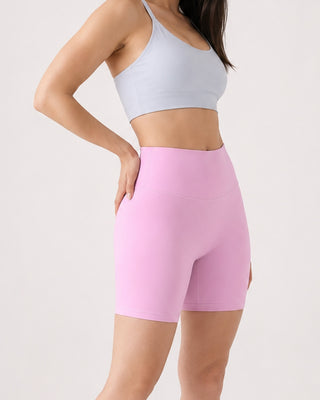 Core Sculpt Biker Shorts (Baby Pink)