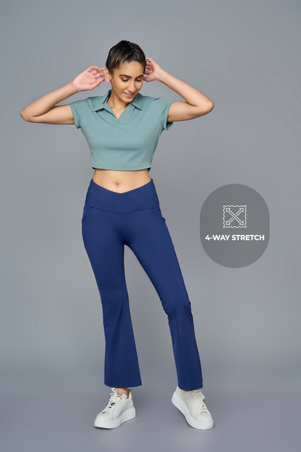 Swoosh Boot Cut Flair Pants (NV) | Original Softretch®
