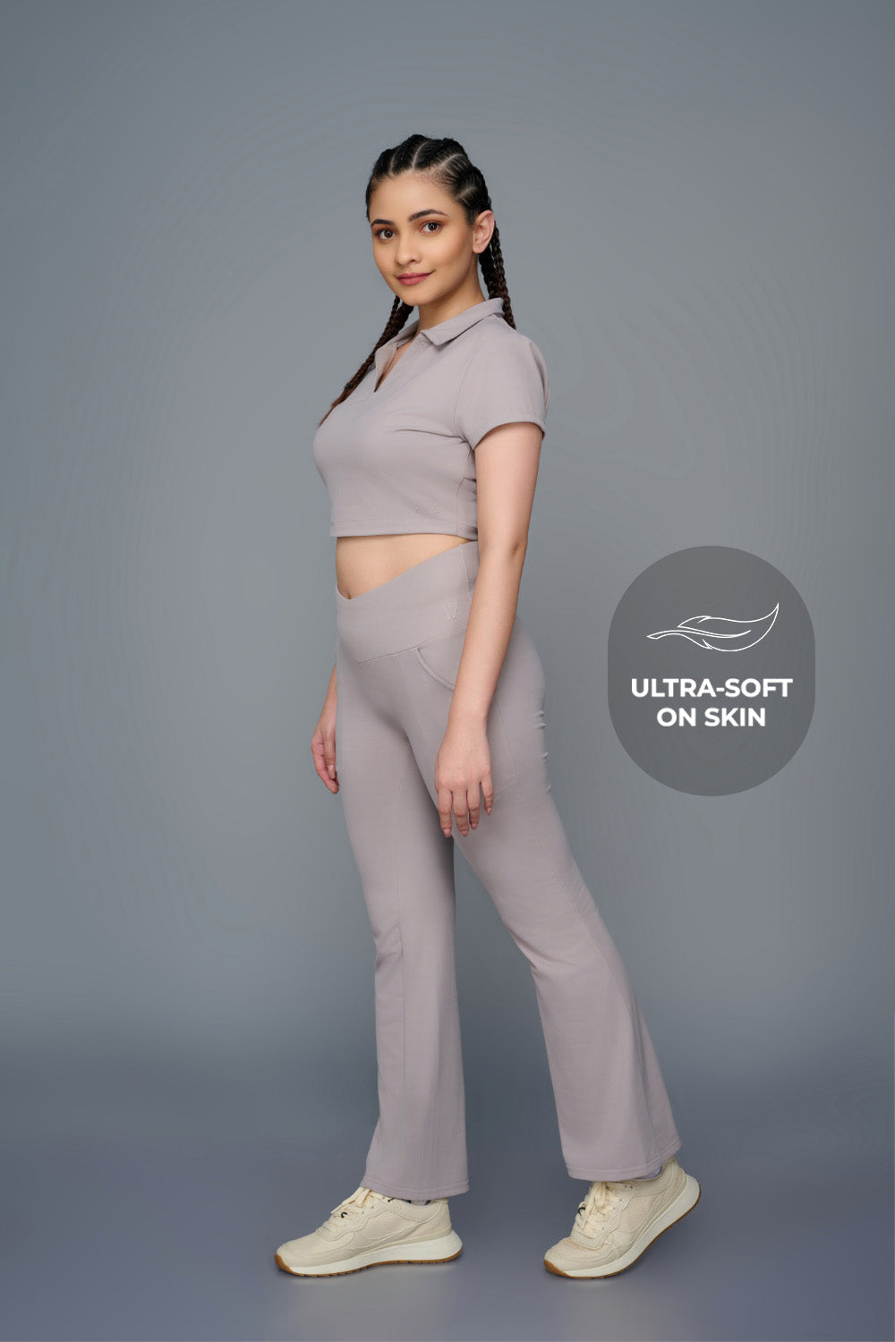 Swoosh Boot Cut Flair Pants (NV) | Original Softretch®
