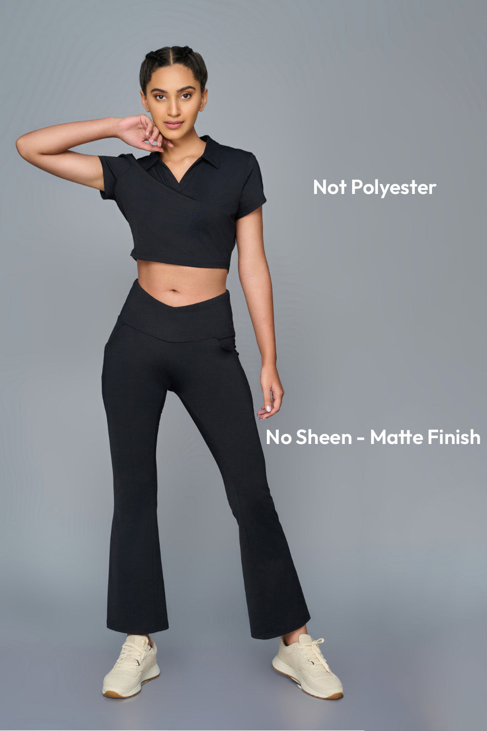 Swoosh Boot Cut Flair Pants (NV) | Original Softretch®